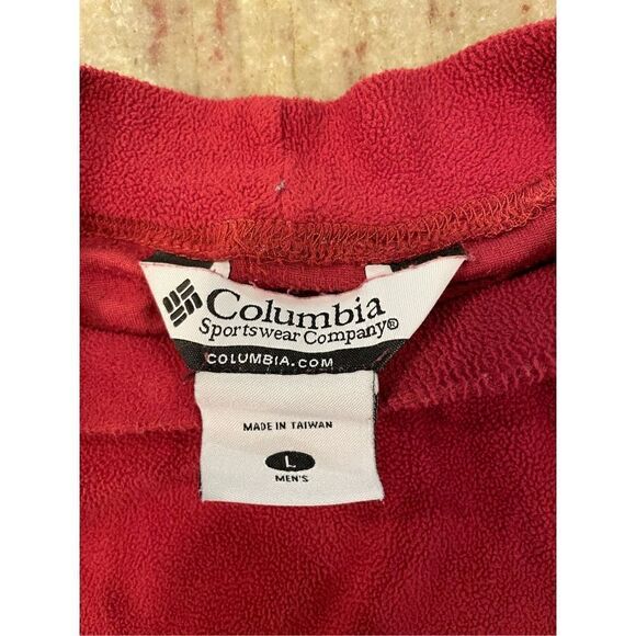 Columbia Men’s Turtleneck Pullover Fleece Red Size Large - Picture 11 of 11